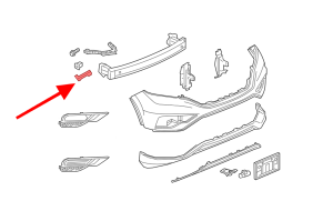 HONDA CR-V IV 2012-2015 PRZED FACELIFTINGIEM ŚLIZG ZDERZAKA PRZEDNIEGO PRAWY 71193T0AA01