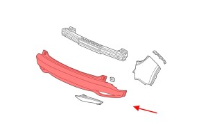 HONDA HR-V II RU 2015-2018 PRZED FACELIFTINGIEM ZDERZAK TYLNY DOLNY 04715T7WA90