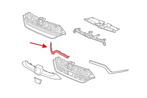 HONDA CR-V V 2018-2019 PRZED FACELIFTINGIEM CHROMOWANA LISTWA LAMPY PRZEDNIEJ PRAWA 71123TLYH01