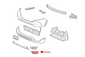 HONDA CR-V V 2018-2019 PRZED FACELIFTINGIEM KRATKA HALOGENU LEWA 71156TLAA21