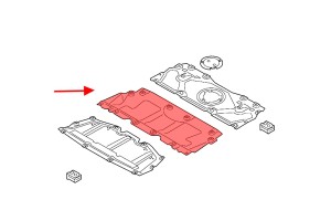 BMW SERIA 3 G20 G21 2018+ OSŁONA PODWOZIA PŁYTA POD SILNIK 51757447194