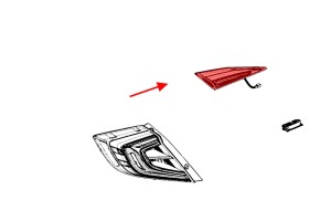 HONDA CIVIC X 2016-2019 SEDAN PRZED FACELIFTINGIEM LAMPA LED TYLNEJ KLAPY LEWA 34155TBAA01