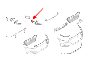 HYUNDAI ELANTRA VI AD 2015-2018 PRZED FACELIFTINGIEM LAMPA PRZECIWMGIELNA PRZEDNIA PRAWA 92202F2000