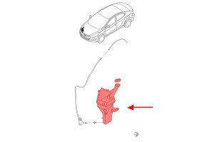 HYUNDAI ELANTRA V MD 2010-2013 PRZED FACELIFTINGIEM ZBIORNIK PŁYNU SPRYSKIWACZA 986203X000