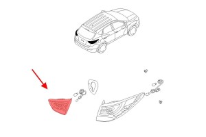 HYUNDAI ix35 LM 2010-2013 PRZED FACELIFTINGIEM LAMPA KLAPY TYLNEJ PRAWA 924062Y0
