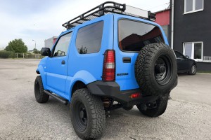 SUZUKI JIMNY 1998-2018 STALOWY ZDERZAK TYLNY Z HAKIEM