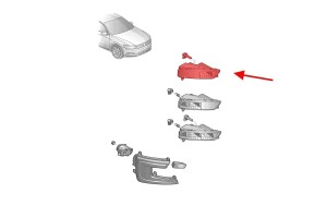 VOLKSWAGEN PASSAT B8 3G 2015-2019 PRZED FACELIFTINGIEM LAMPA PRZECIWMGIELNA PRZEDNIA PRAWA 3G0941662E