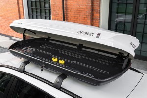 BOX DACHOWY BAGAŻNIK KUFER NA DACH 420L MODEL NOMAD BIAŁY