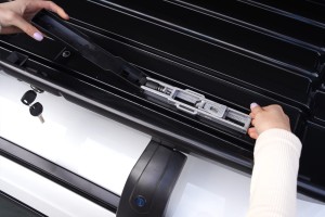 BOX DACHOWY BAGAŻNIK KUFER NA DACH 420L MODEL NOMAD BIAŁY