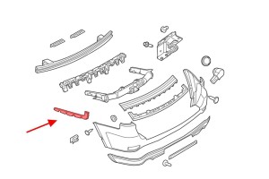 SLIZG ZDERZAKA LEWY TYL JEEP GRAND CHEROKEE WK2 2014-17 55079223AH (1-8-15-8)