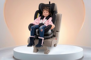 FOTELIK SAMOCHODOWY OBROTOWY 360° CZARNY 40-150 CM i-Size R129 + ISOFIX