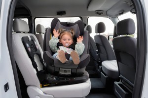 FOTELIK SAMOCHODOWY OBROTOWY 360° CZARNO-SZARY 40-150 CM i-Size R129 + ISOFIX