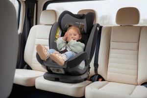 FOTELIK SAMOCHODOWY OBROTOWY 360° CZARNO-SZARY 40-150 CM i-Size R129 + ISOFIX