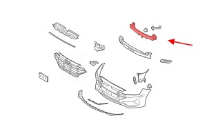 HYUNDAI ELANTRA VI AD 2018-2020 PO FACELIFTINGU BELKA WZMOCNIENIE PRZEDNIEGO ZDERZAKA 64900F2AA0