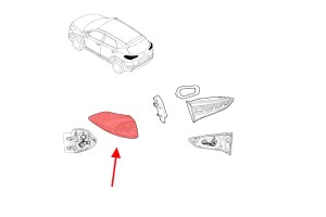 HYUNDAI TUCSON III TL 2015-2018 PRZED LIFTINGIEM KAROSERYJNA LAMPA LED TYLNA LEWA 92401D7100