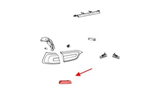 JEEP CHEROKEE V KL 2018-2023 PO FACELIFTINGU LAMPA PRZECIWMGIELNA TYLNA LEWA LED W BŁOTNIK 68275957AC