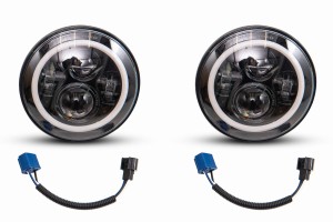 JEEP WRANGLER JL 2018+ LAMPY PRZEDNIE LEDOWE 7'' HALO EYES