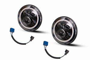 JEEP WRANGLER JL 2018+ LAMPY PRZEDNIE LEDOWE 7'' HALO EYES