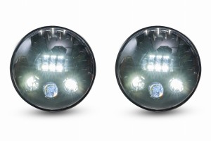 JEEP WRANGLER JK 2007-2018 LAMPY PRZEDNIE LED 7" 70W
