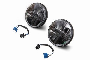 LAND ROVER DEFENDER LAMPY PRZEDNIE LED 7" 30W BLACK