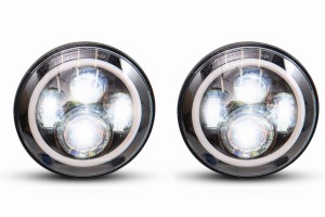 JEEP WRANGLER JL 2018+ LAMPY PRZEDNIE LEDOWE 7'' HALO EYES