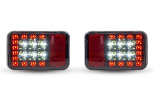JEEP WRANGLER JK 2007-2018 LAMPY LED W ZDERZAK TYLNY 40W 2300 LUMENÓW