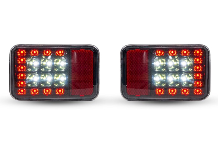 JEEP WRANGLER JK 2007-2018 LAMPY LED W ZDERZAK TYLNY
