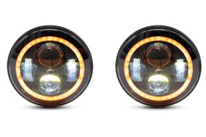 JEEP WRANGLER JL 2018+ LAMPY PRZEDNIE LEDOWE 7'' HALO EYES