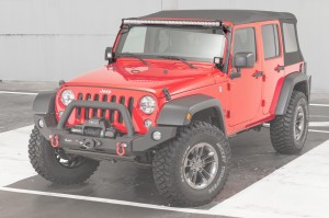 JEEP WRANGLER JK 2007-2018 MOCOWANIE ŚWIATEŁ DODATKOWYCH 52'' NA SŁUPEK PRZEDNI