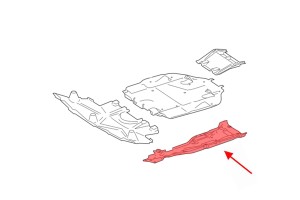 MERCEDES ML W166 2011-2015 MATERIAŁOWA OSŁONA PODWOZIA LEWA A1666100408