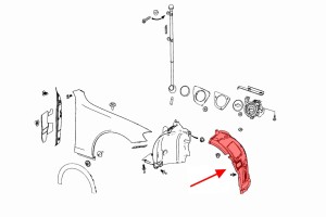 MERCEDES E-CLASS W213 2016-2020 PRZED LIFTINGIEM NADKOLE PRZEDNIE PRAWE CZĘŚĆ PRZEDNIA A2136901403