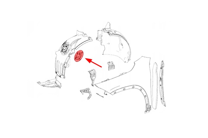 MERCEDES GLB X247 2019+ POKRYWA DO WYMIANY ŻARÓWKI A2476910500