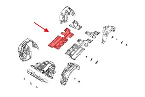 JEEP RENEGADE I BU 2015-2022 PRZED LIFTINGIEM OSŁONA PODWOZIA PRAWA 68246949AA