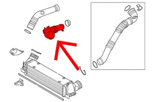 BMW X6 F16 2014-2019 PRZEWÓD DOLOT POWIETRZA 13717605638
