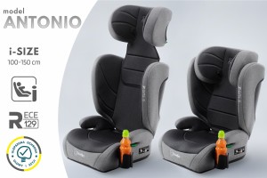 ANTONIO FOTELIK SAMOCHODOWY PODSTAWKA 2w1 I SIZE 100-150 CM R129