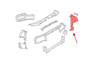 DODGE CHARGER 2011-2014 GÓRNA OSŁONA CHŁODNICY LEWA 57010437AA