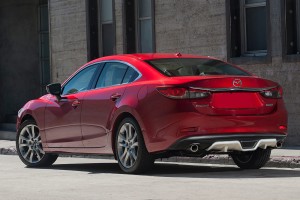 MAZDA 6 III GJ 2014-2018 SEDAN PRZED FACELIFTINGIEM DYFUZOR DOKŁADKA ZDERZAKA TYLNEGO