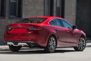 MAZDA 6 III GJ 2014-2018 SEDAN PRZED FACELIFTINGIEM DYFUZOR DOKŁADKA ZDERZAKA TYLNEGO