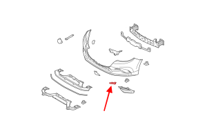 MAZDA 3 III BN 2016-2018 PO FACELIFTINGU LISTWA PRZEDNIEJ LAMPY PRZECIWMGIELNEJ PRAWA B63B50C12