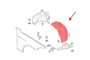 BMW SERIA 2 F22 F23 2014-2018 NADKOLE PRAWE PRZEDNIE CZĘŚĆ PRZEDNIA 51717260710