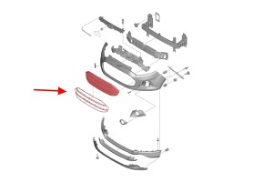 FORD ECOSPORT MK2 II 2012-2017 PRZED FACELIFTINGIEM GRILL PRZEDNI ATRAPA CHŁODNICY CN1517B968