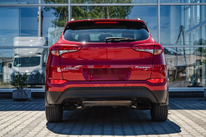 HYUNDAI TUCSON III TL 2015-2018 PRZED FACELIFTINGIEM SPOILER DYFUZOR TYLNEGO ZDERZAKA 86665D3100