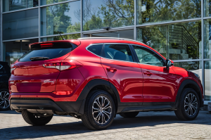 HYUNDAI TUCSON III TL 2015-2018 PRZED FACELIFTINGIEM SPOILER DYFUZOR TYLNEGO ZDERZAKA 86665D3100