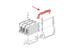 OPEL MOKKA I A J13 2012-2016 PRZED FACELIFTINGIEM GÓRNA PROWADNICA POWIETRZA 95369295