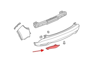 HONDA HR-V II RU 2015-2021 LAMPA PRZECIWMGIELNA TYLNA LEWA 34550T7JH01