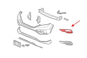 HONDA CR-V IV 2015-2018 PO FACELIFTINGU KRATKA HALOGENU LEWA 71108T1WA00