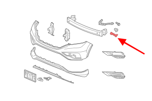 HONDA CR-V IV 2012-2015 PRZED FACELIFTINGIEM ŚLIZG ZDERZAKA PRZEDNIEGO LEWY 71198T0AA01