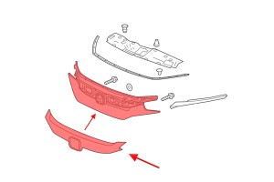 HONDA CIVIC X 2016-2019 PRZED FACELIFTINGIEM GRILL PRZEDNI ATRAPA CHŁODNICY 71121TGGA0XX