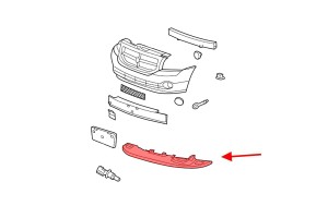 DODGE CALIBER 2006-2011 OSŁONA PŁYTA POD PRZEDNI ZDERZAK 05116054AA