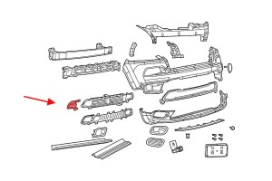 JEEP CHEROKEE V KL 2014-2018 PRZED FACELIFTINGIEM WLOT POWIETRZA PRAWY 68205072AB